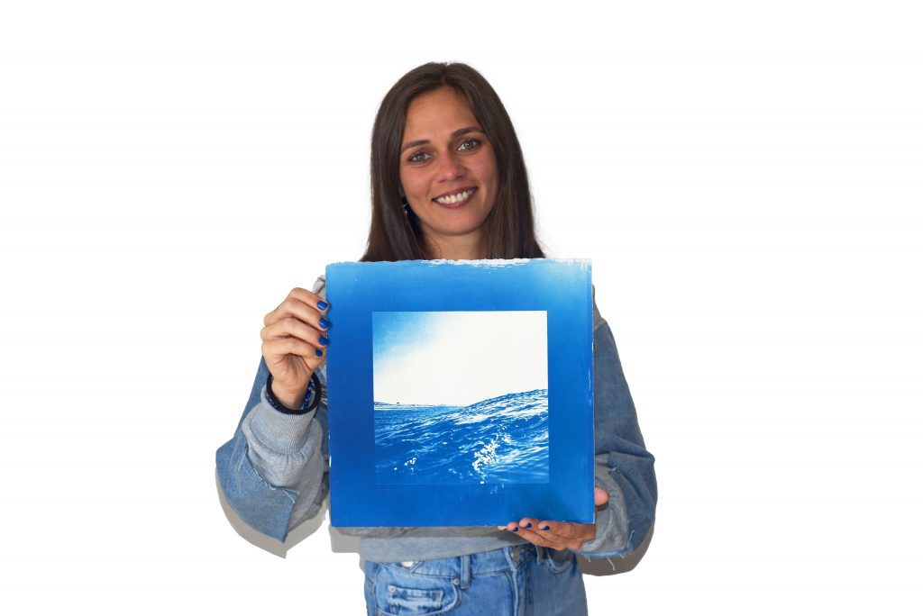 Cianotipia sobre papel kaupu, obras decorativas disponibles